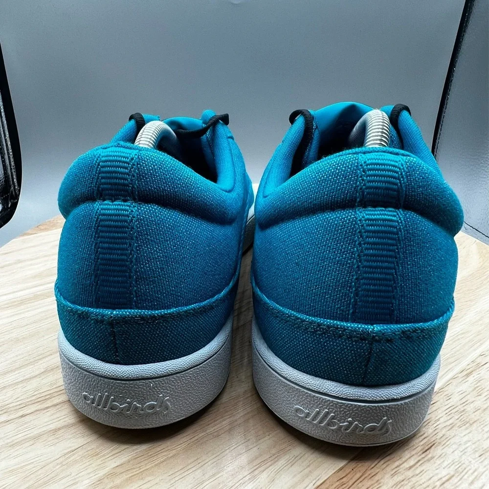 Allbirds Thrive Men's  10 Teal Canvas Pacers  Casual‎ Shoes Sneakers EUC